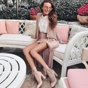 {chinese laundry} suede lace-up booties